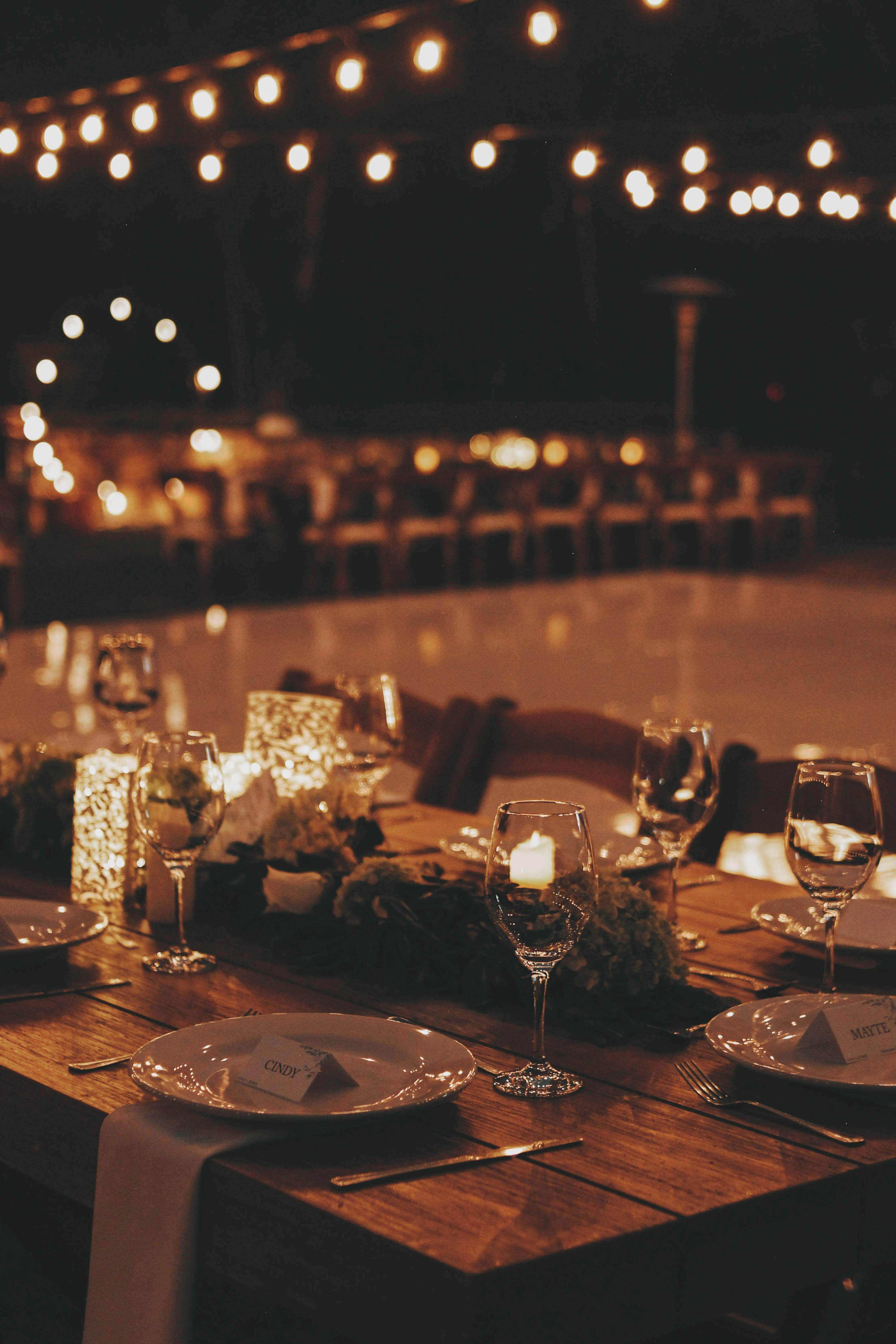 Dîner secret en extérieur